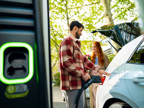 E-Auto-Laden an Ladestation
