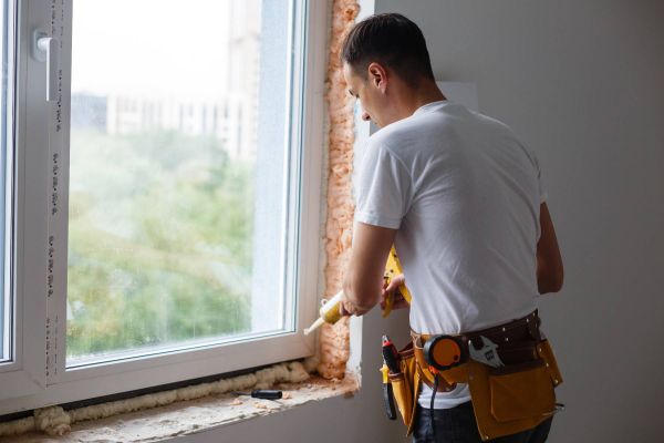 Fenster werden ausgetauscht und Laibung neu gedämmt
