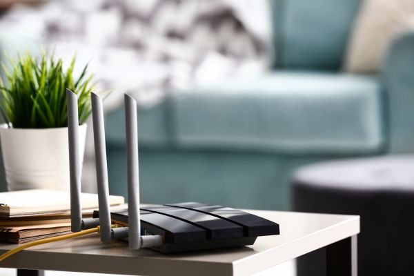 Wlan Router im Wohnzimmer