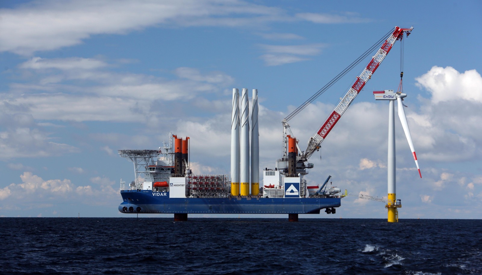 Zweiter Offshore-Windpark der EnBW erreicht nächsten Meile  EnBW