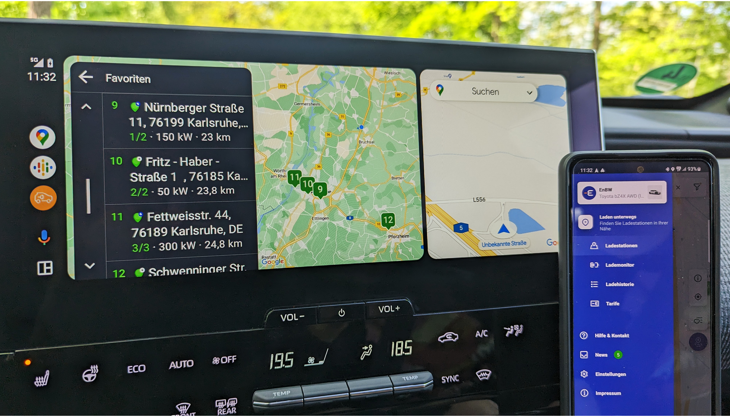 EnBW mobility+ App über Android Auto verfügbar